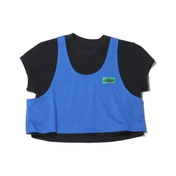 JORDAN X Aleali May Layered Top Black/Blue