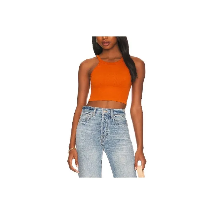 FREE PEOPLE Tank Tops Women's Orange-0