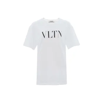 Valentino Vltn Print T shirt White/Black