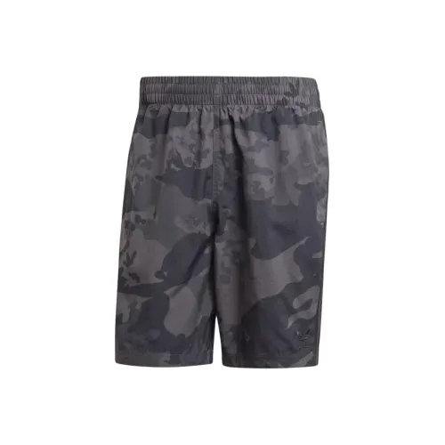Adidas Originals Camo Allover Print Swim Shorts Swimming Shorts Men's Black
