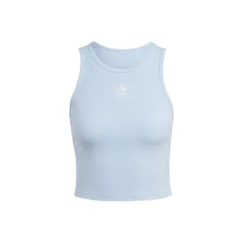 Adidas Originals RIB TANK Top Women's Light Pink Blue