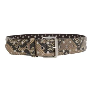 DRIES VAN NOTEN Leather, Metal, Cow Leather Belts Women's Black Width 4cm