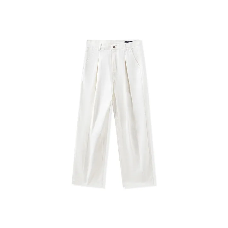 I'm David Casual Pants Unisex White-0