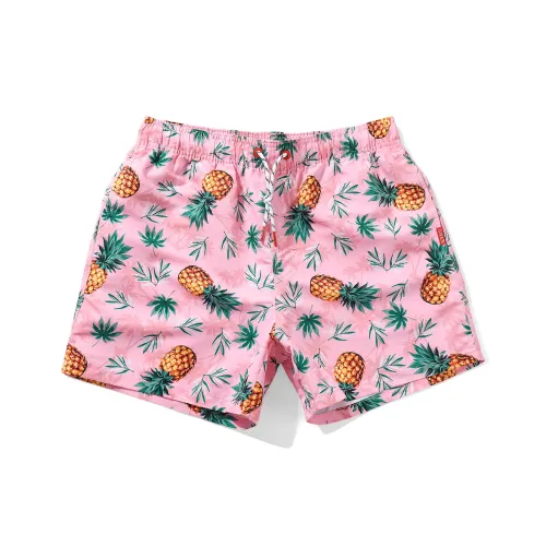 GAILANG Beach Shorts Men's Pink Pineapple