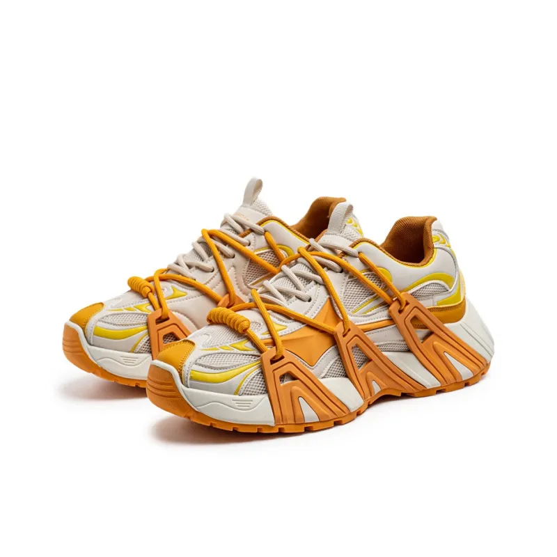 Magelly Shock Absorbers With Slip Resistant And Abrasion Resistant Properties Low Top Chunky Sneakers Men's-11