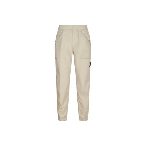 STONE ISLAND Logo Patch Elastic Waist Trousers
