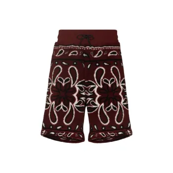 AMIRI Printed Bandana Polar Fleece Shorts