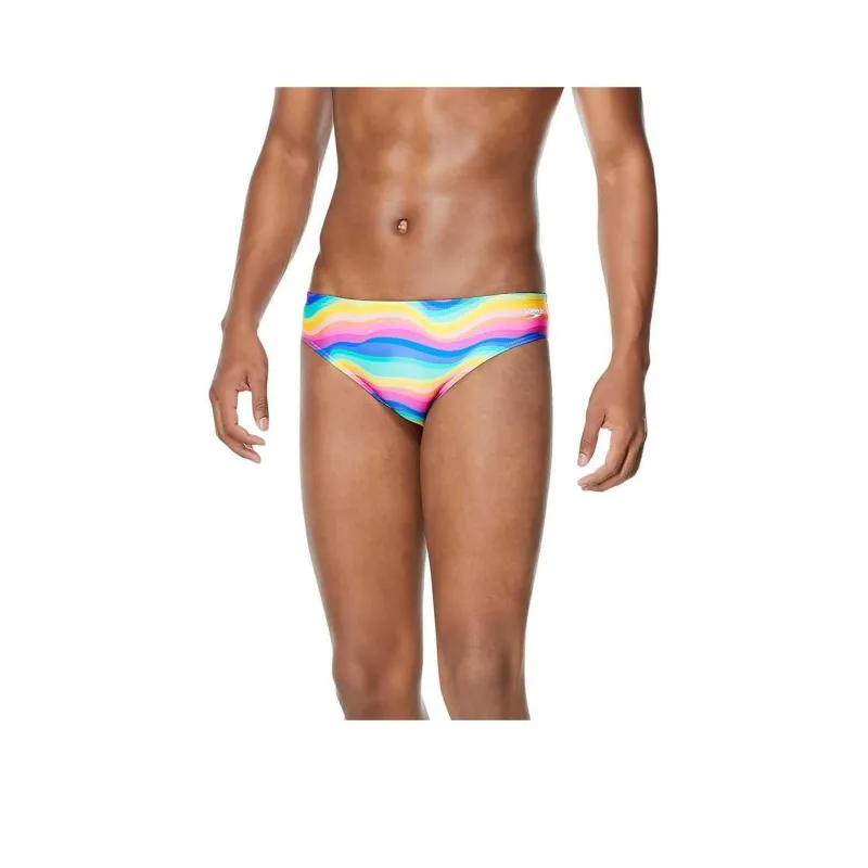 Speedo Men's Printed One Brief Cobalt Blue Swimming Shorts Men's-52