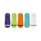 Purple+Neon Green+Orange+Cyan+White