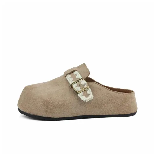 UNIITY Rubber Sole Abrasion Resistant Slip Resistant Closed Toe Slippers Women's