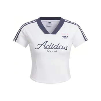 adidas originals Women'ss Crop Jersey T shirt White