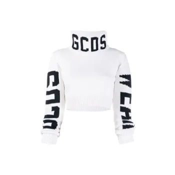 GCDS FW21 Loose Fit Sweater Women's White