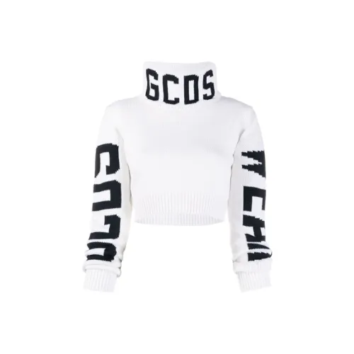 GCDS FW21 Loose Fit Sweater Women's White
