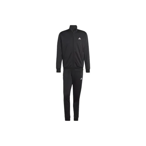 Adidas Linear Logo Tricot Track Suit Casual Sportswear Men's Black