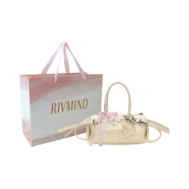 RIVMIND PU One Shoulder Handbags Women's White/Silver/Black/Yellow/Blue/Pink-0