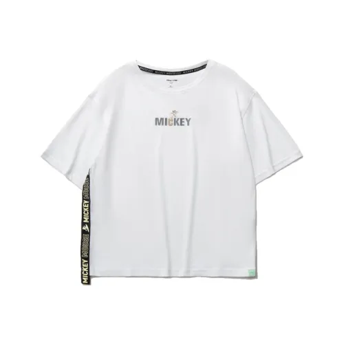 LiNing x Disney Mickey Collection Training Collection T-Shirt Women's Standard White