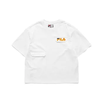 FILA FUSION Crop Tops Women's White