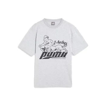 PUMA T Shirts Women's Gray