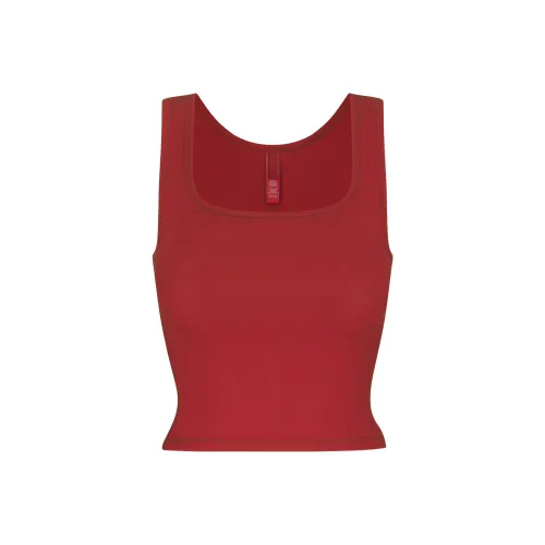 SKIMS Tank Tops Women's BRICK MULTI/Brick Red