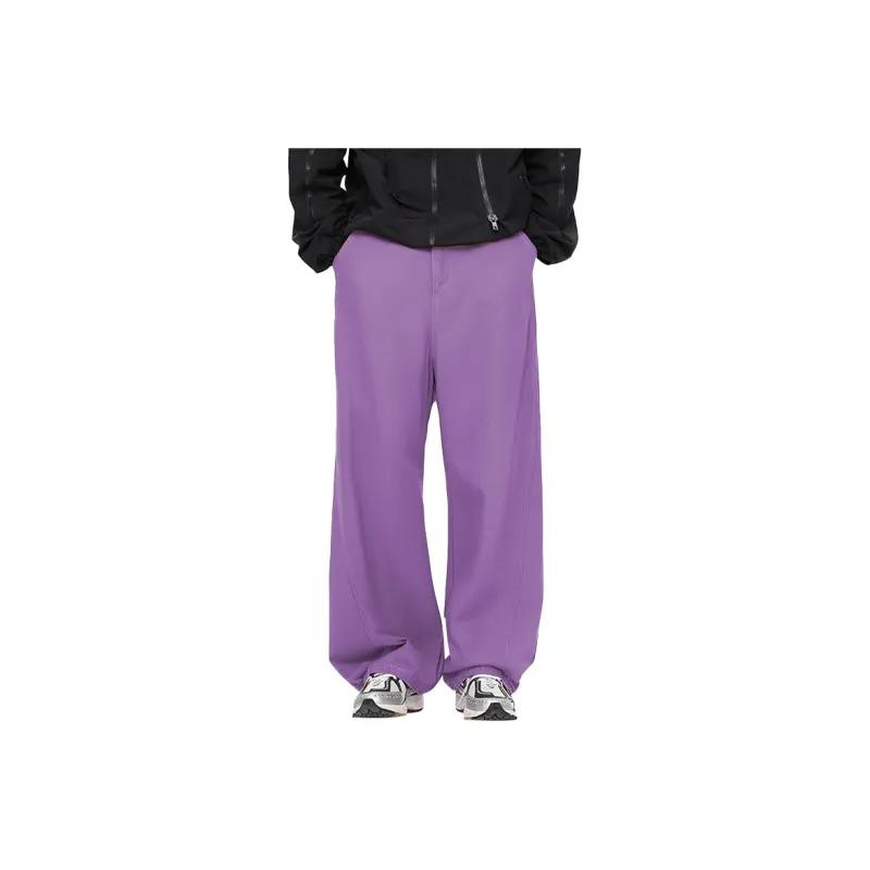 FORCEPULR Casual Pants Unisex Fashion Purple-1