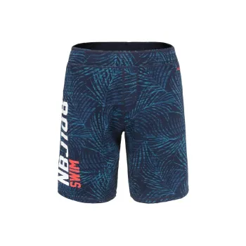 DECATHLON Swimming Shorts Men's Dark Blue Letter