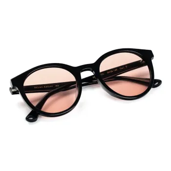 HELEN KELLER Plate Frame Oval Sunglasses Unisex