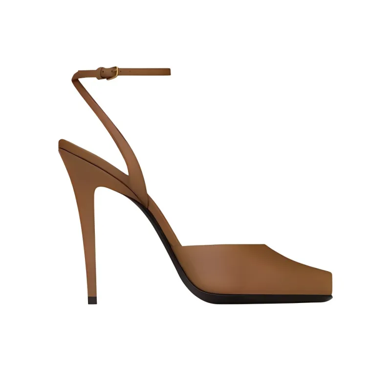 SAINT LAURENT La Scandale Square Open Toe Sandals Women's-1