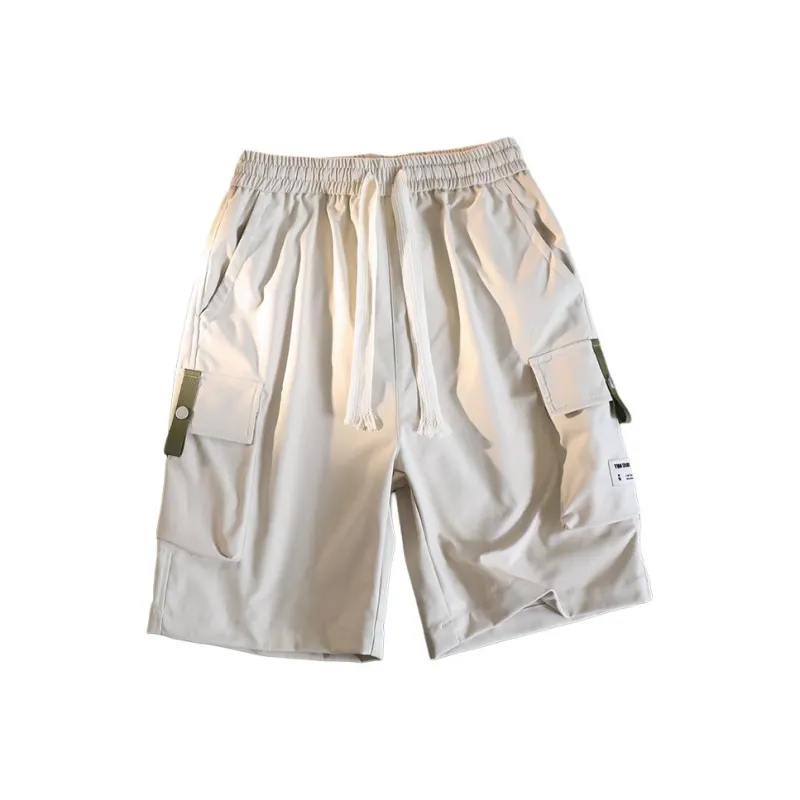 GROW DATE Cargo Shorts Unisex Black-5