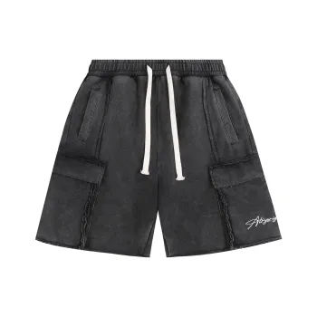 Atry Flower Body LOGO Series Casual Shorts Unisex Black