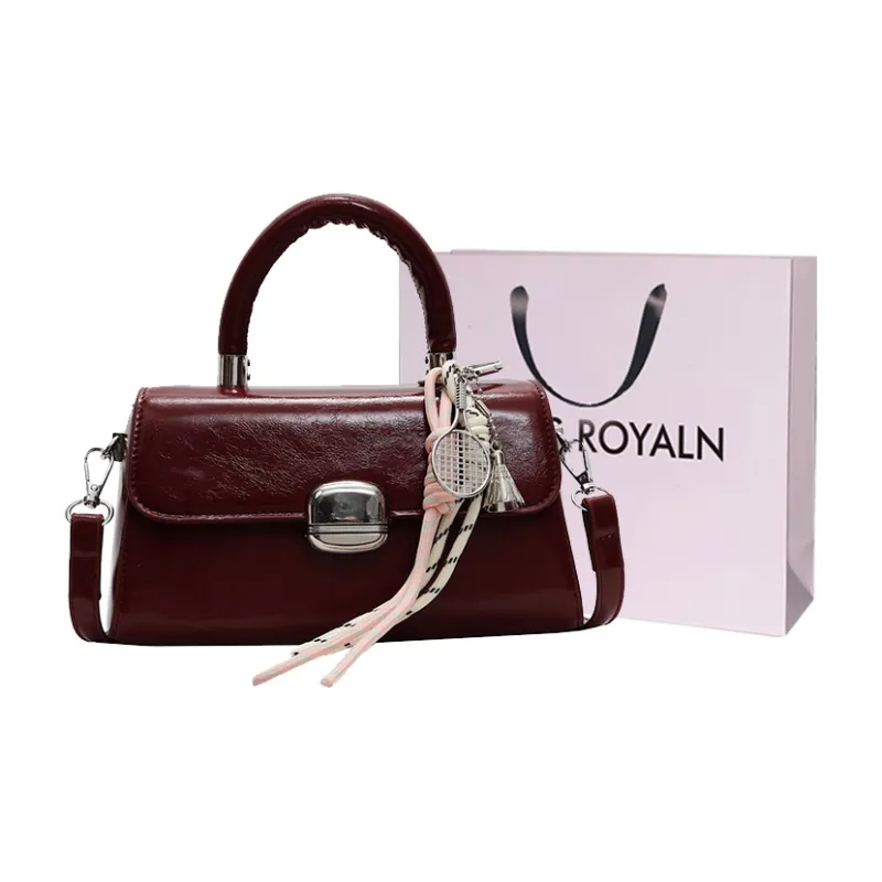 LOUIS ROYALN PU One Shoulder Handbag Regular Unisex Multicolor-11