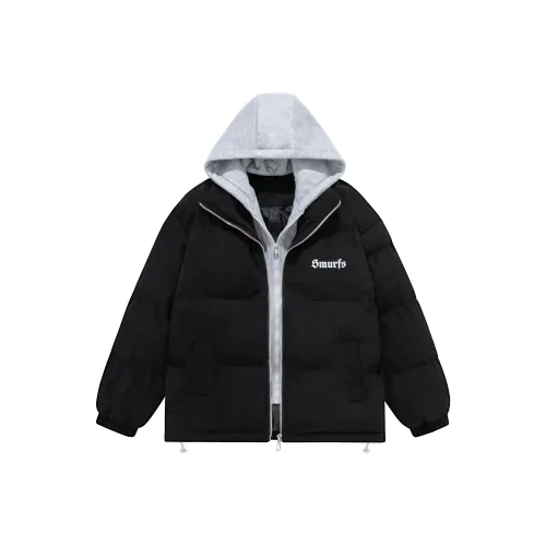 The Smurfs Puffer Jacket Unisex Black
