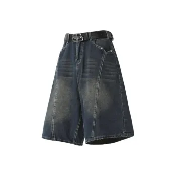 ROOMBOSE Denim Shorts Unisex Blue