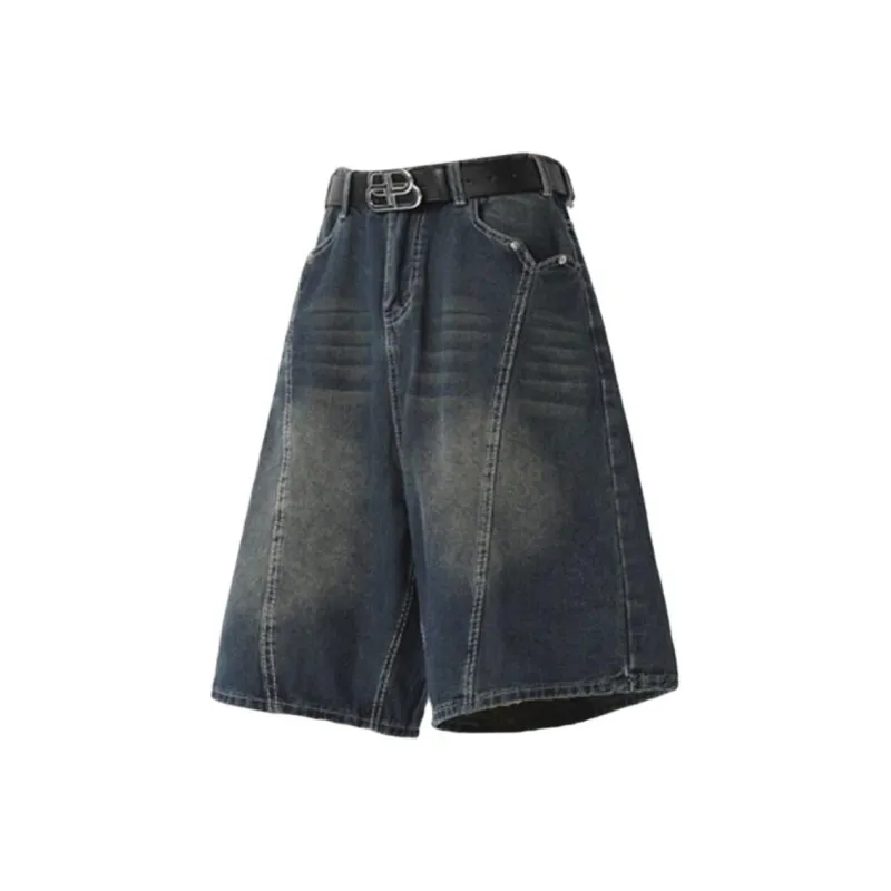 ROOMBOSE Denim Shorts Unisex Blue-0