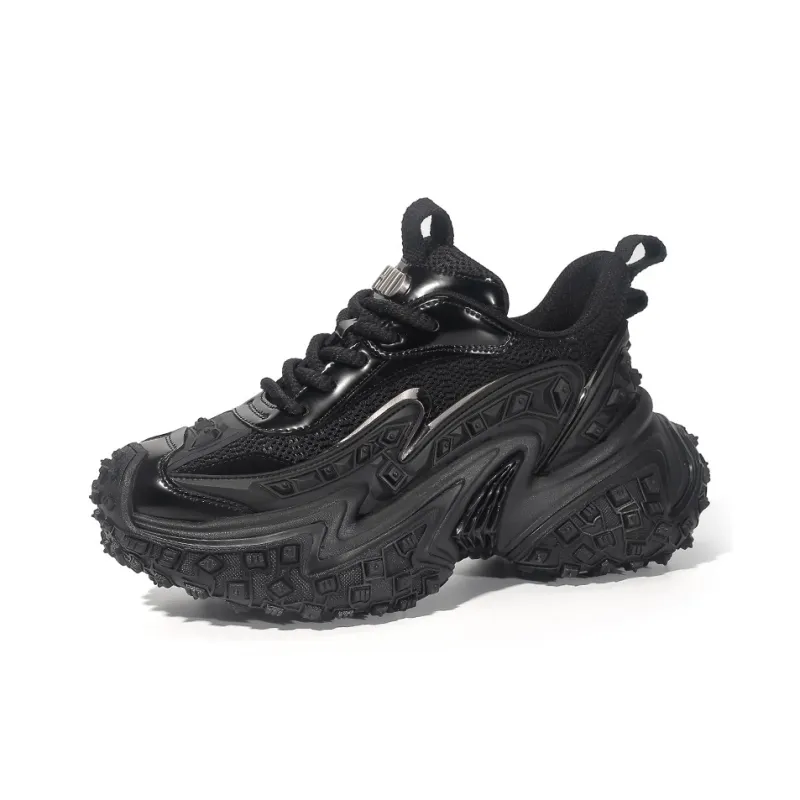 Ruomini Slip Resistant Height Increasing Low Top Chunky Sneakers Unisex-1