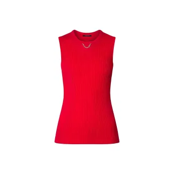 LOUIS VUITTON Ribbed Knit Tank Top
