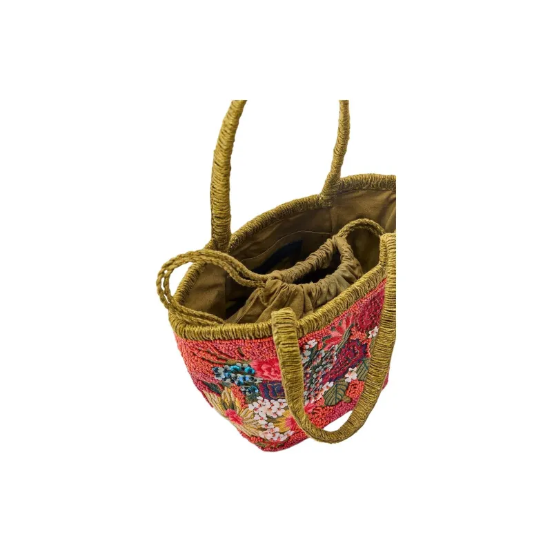 ZARA Cotton Handbag Trumpets Women's Multicolor-3