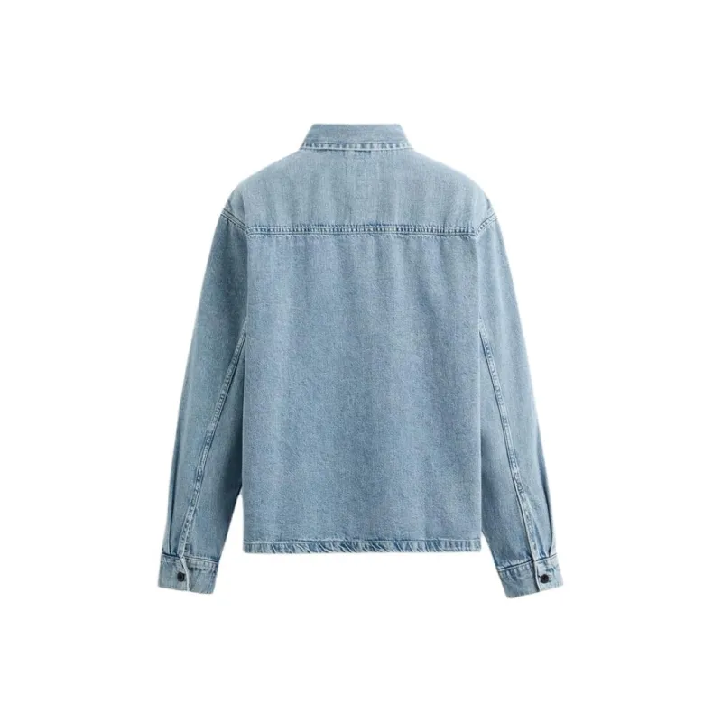 ZARA Shirts Men Medium Blue-1