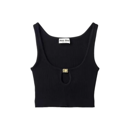 MIU MIU SS24 Tank Tops Women's Black