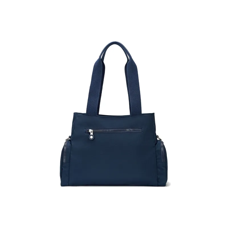 ROBERTA DI CAMERINO Fabric Crossbody Bag, Shoulder Bag Unisex Black/Royal Blue-8