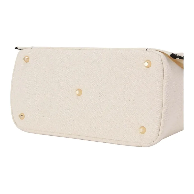 JILL STUART Magnetic Closure Tote Bag, Shopping Bag, Handbag Small Size Women's White-5