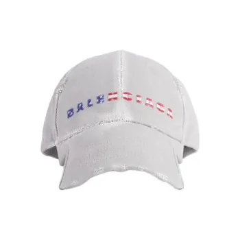 Balenciaga Cotton, Twill, Polyester Baseball Caps Men's White