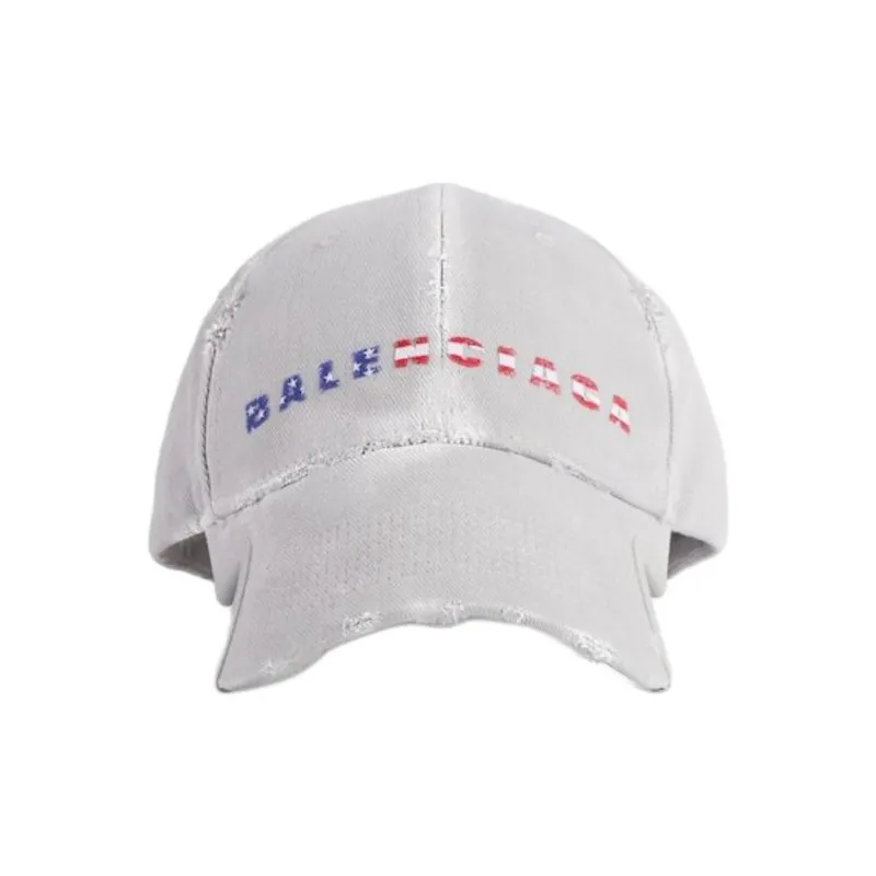 Balenciaga Cotton, Twill, Polyester Baseball Caps Men's White-0