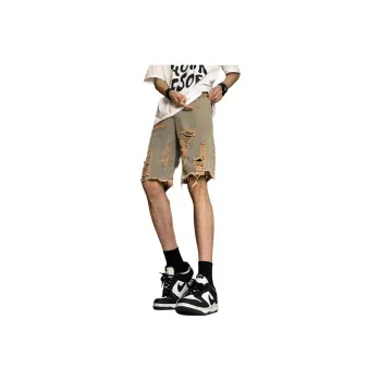 JIMI&JONS Denim Shorts Unisex Yellow Mud
