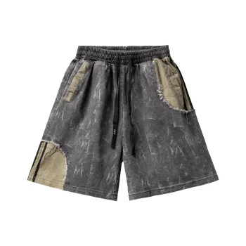 PILOTDRAGON Lace-Up Knee-Length Pants Casual Shorts Unisex