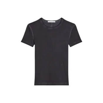 Helmut Lang Garment Dyed Shrunken T Shirt