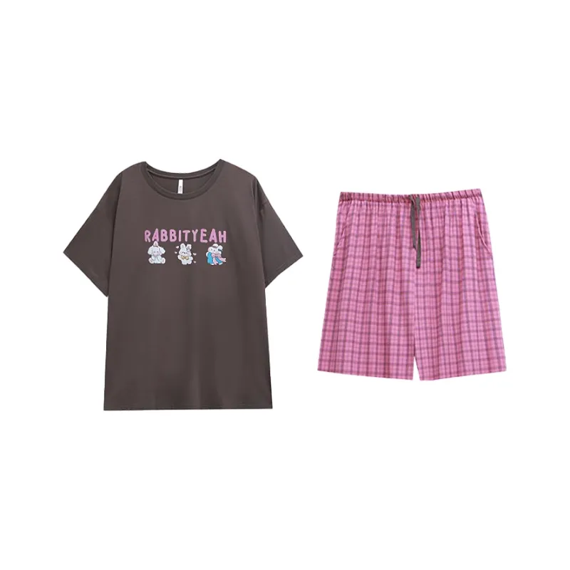 Urban Beauty Pajama Set Women's Dark Gray-0