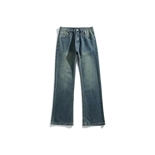 【dme】 Jeans Unisex Teal Light Blue
