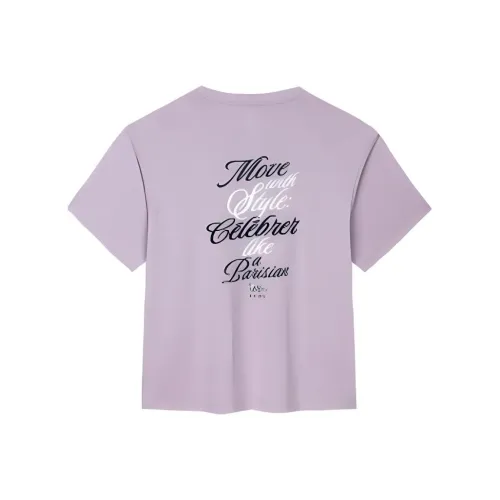 Anta T Shirt Women's Gray Wisteria Purple