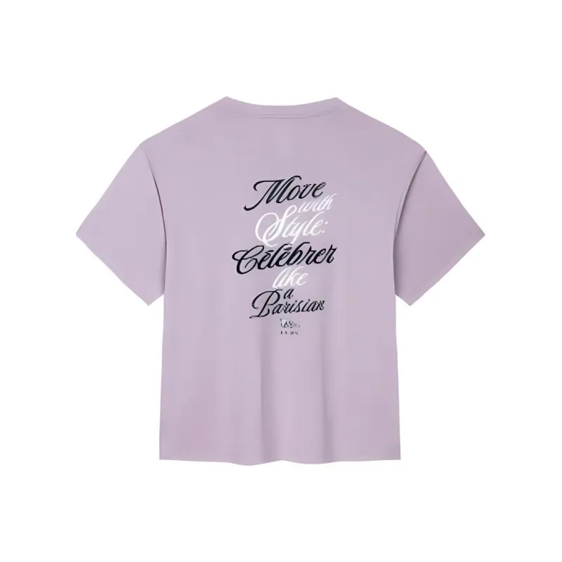 Anta T-Shirt Women's Gray Wisteria Purple-0