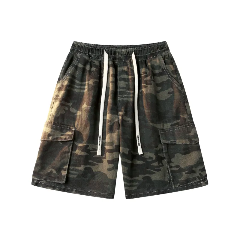 Supremo Cat Denim Shorts Unisex-4